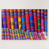 puzzel van het mexicaanse patroonweefsel legpuzzel (Horizontaal)