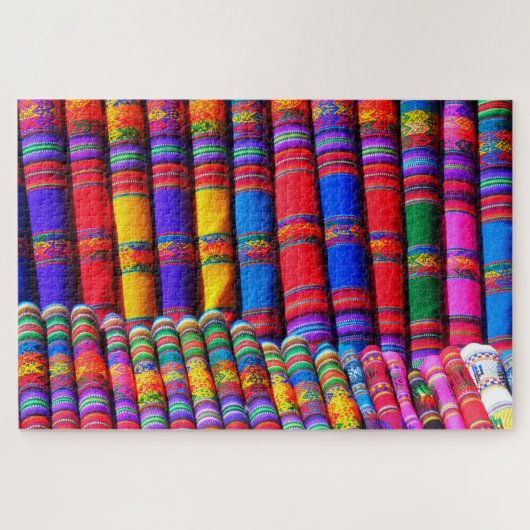 puzzel van het mexicaanse patroonweefsel legpuzzel (Horizontaal)