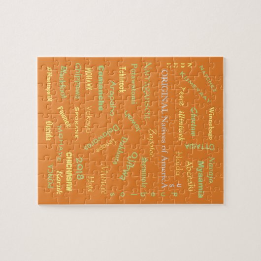 Puzzel van Native American Namen, door METROPOLIM Legpuzzel (Horizontaal)