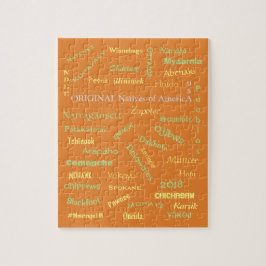 Puzzel van Native American Names, door metropool
