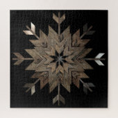 Puzzel verouderd hout open centrum (Verticaal)