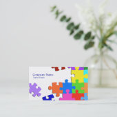 Puzzel Visitekaartje (Staand voorkant)