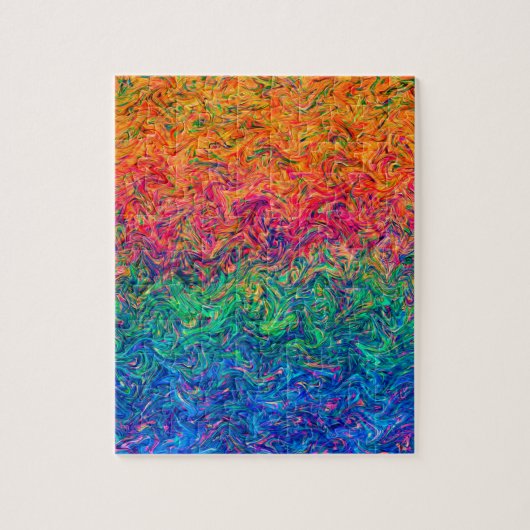 Puzzel vloeibare kleuren legpuzzel (Verticaal)