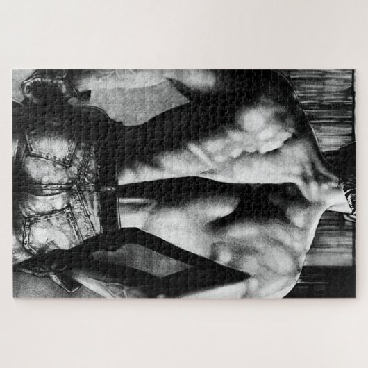 Puzzel voor hem 20 x 30 handgetekende kunst mannel legpuzzel (Horizontaal)