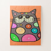 Puzzel voor kinderen Comical Cat Large Piecks (Verticaal)