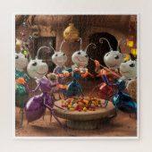 Puzzel voor kinderen en volwassenen..Happy Ants Pa Legpuzzel (Verticaal)