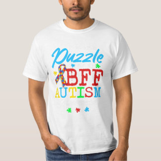Puzzel voor mijn BFF trots autisme T-shirt