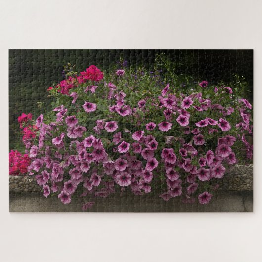 puzzel voor petunia en geraniumbloemen (Horizontaal)