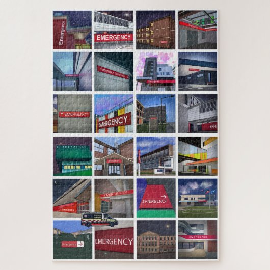 Puzzel voor puzzels op de afdeling spoedeisende hu (Verticaal)