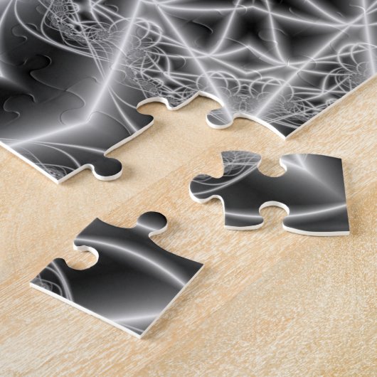 puzzel voor zwarte en witte tulpen legpuzzel (Zijkant)