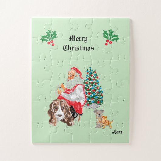 Puzzel: Vrolijk kerstfeest Legpuzzel (Verticaal)