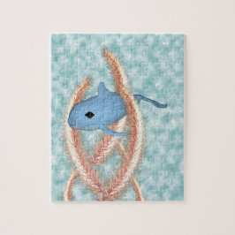 Puzzel - Walvis Zwemmen door gras