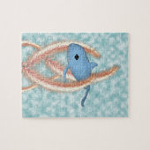 Puzzel - Walvis Zwemmen door gras Legpuzzel (Horizontaal)