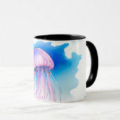 Puzzel - Waterverf Serie: Kwallen Mok (Voorkant rechts)