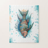 Puzzel - Waterverf Serie: Lionfish (Verticaal)
