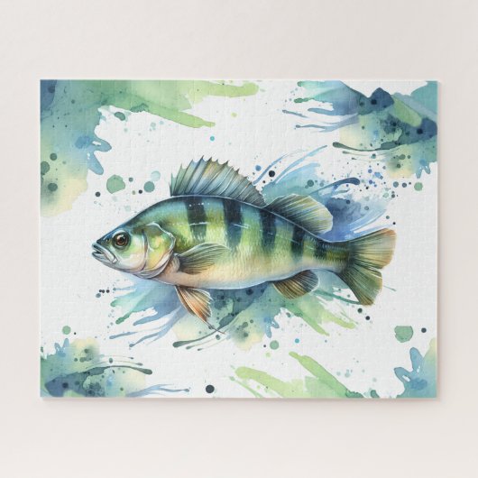 Puzzel - Waterverf Serie: Perch (Horizontaal)