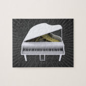 Puzzel: White Grand Piano Legpuzzel (Horizontaal)