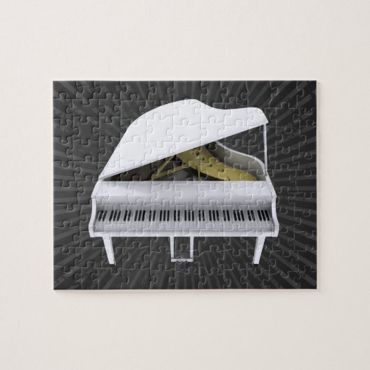 Puzzel: White Grand Piano Legpuzzel (Horizontaal)