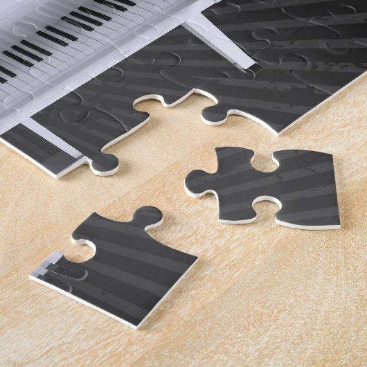 Puzzel: White Grand Piano Legpuzzel (Zijkant)