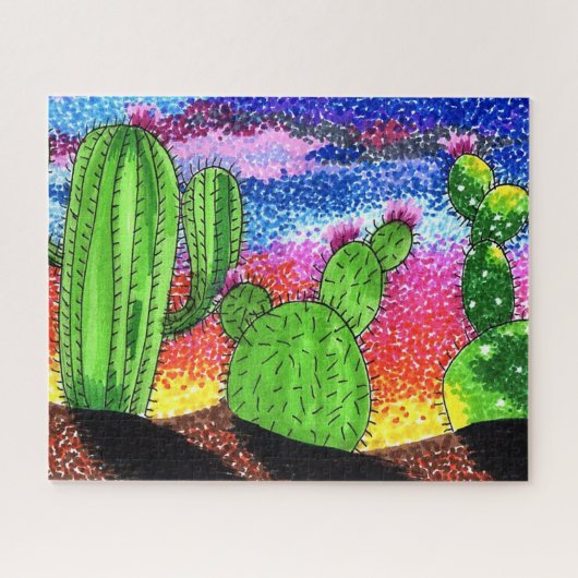 Puzzel - Woestijnzonsondergang (Horizontaal)