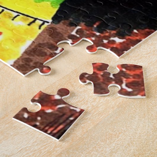 Puzzel - Woestijnzonsondergang Legpuzzel (Zijkant)