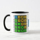 Puzzel WOORD SPEL DINK Pickleball MONOGRAM Mok (Links)