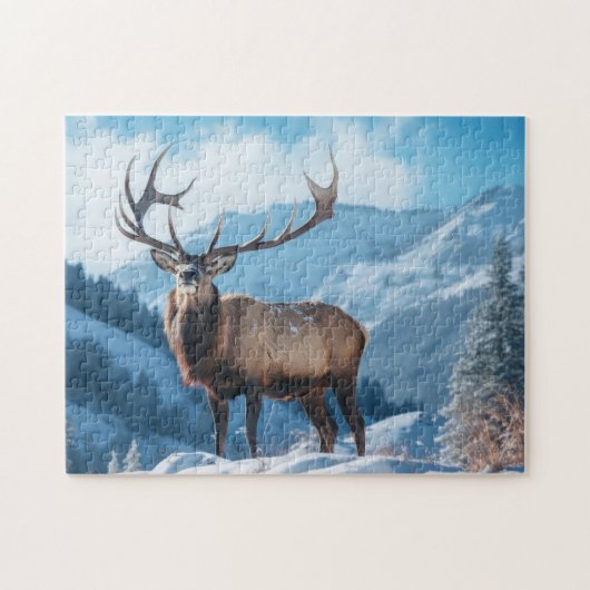 Puzzel Yellowstone Elk Legpuzzel (Horizontaal)