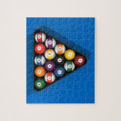 Puzzel: Zwembad ballen op blauw vilt Legpuzzel (Verticaal)