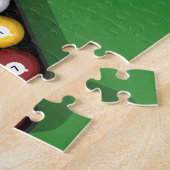 Puzzel: Zwembadballen op groen vilt Legpuzzel (Zijkant)