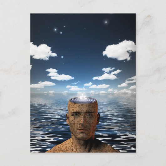 puzzelaar briefkaart (Voorkant)