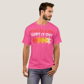 Puzzelaars sorteren het uit de puzzel t-shirt (Voorkant volledig)