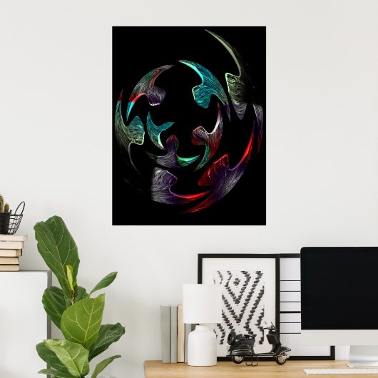 puzzelbal poster (Thuiskantoor)