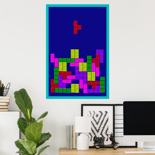 puzzelblokken poster (Thuiskantoor)