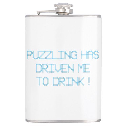 PUZZELEN DRIJFT ME NAAR DE DRINK HEUPFLES (Voorkant)