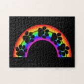 puzzelen op een regenboog legpuzzel (Horizontaal)