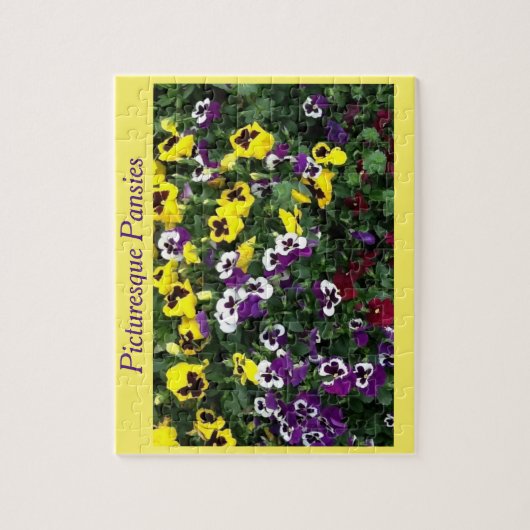 Puzzelen van pansies legpuzzel (Verticaal)