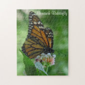 Puzzelflorerende monoarch Butterfly roze ventilato Legpuzzel (Verticaal)