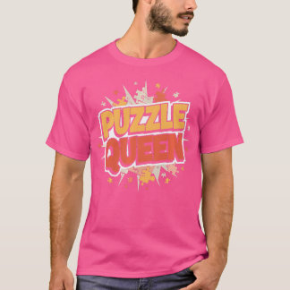 Puzzelkoningin - Legpuzzel liefhebber T-shirt