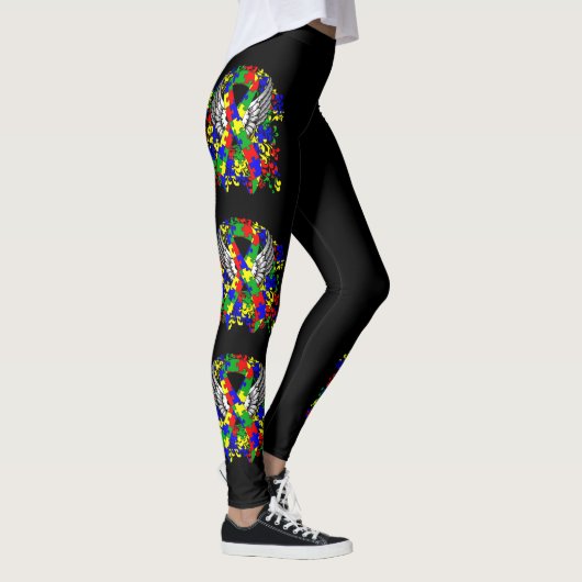 puzzellint met vleugels leggings (Rechts)