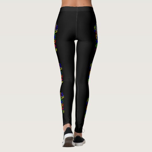 puzzellint met vleugels leggings (Achterkant)