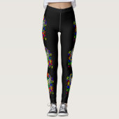 puzzellint met vleugels leggings (Voorkant)