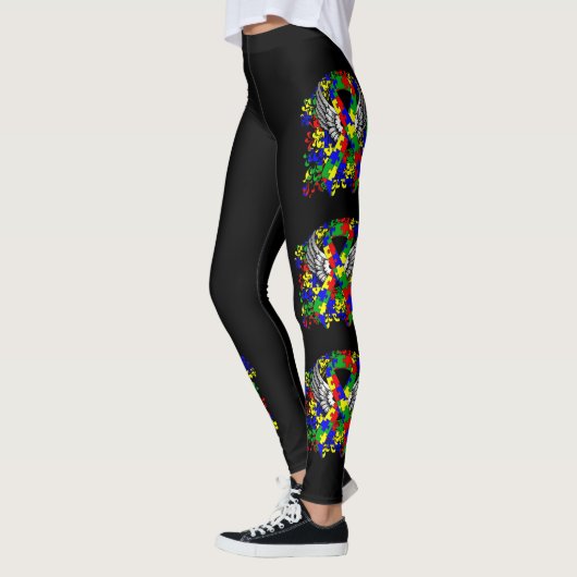 puzzellint met vleugels leggings (Links)
