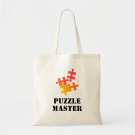 Puzzelmeester Jigsaw liefhebbers Grappige citaat Tote Bag