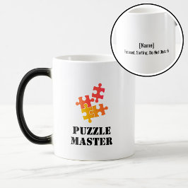 Puzzelmeester Jigsaw-liefhebbers Grappige Quote Magische Mok