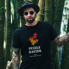 Puzzelmeester Jigsaw-liefhebbers Grappige Quote T-shirt