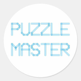 PUZZELMEESTER RONDE STICKER