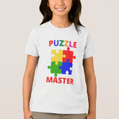 Puzzelmeester Tri-Blend Shirt (Voorkant)