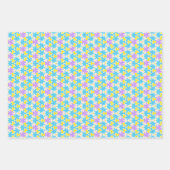 Puzzelpaalpapier, set van 3 inpakpapier vel (Voorkant)