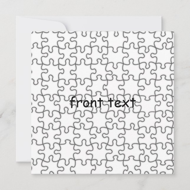 Puzzelpatroon (voeg uw Afbeelding toe) (Voorkant)