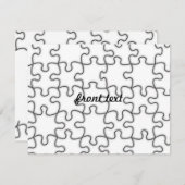 Puzzelpatroon (voeg uw Afbeelding toe) Kaart (Voorkant / Achterkant)